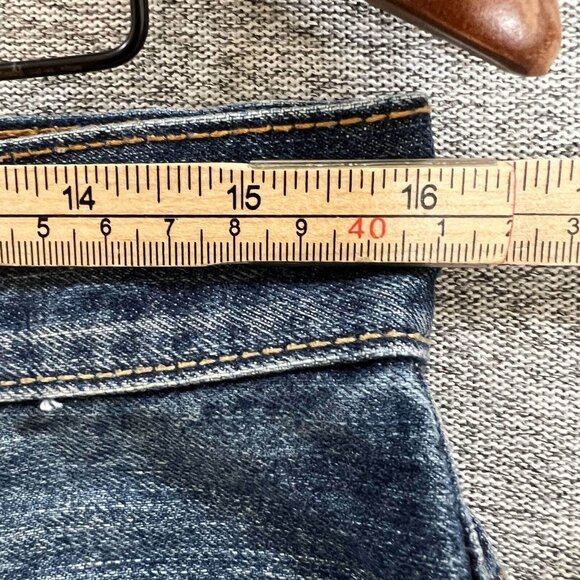 Aeropostale Jeans Men Size 29x3* Blue Driggs Slim Bootcut Distressed Cotton - Picture 9 of 14